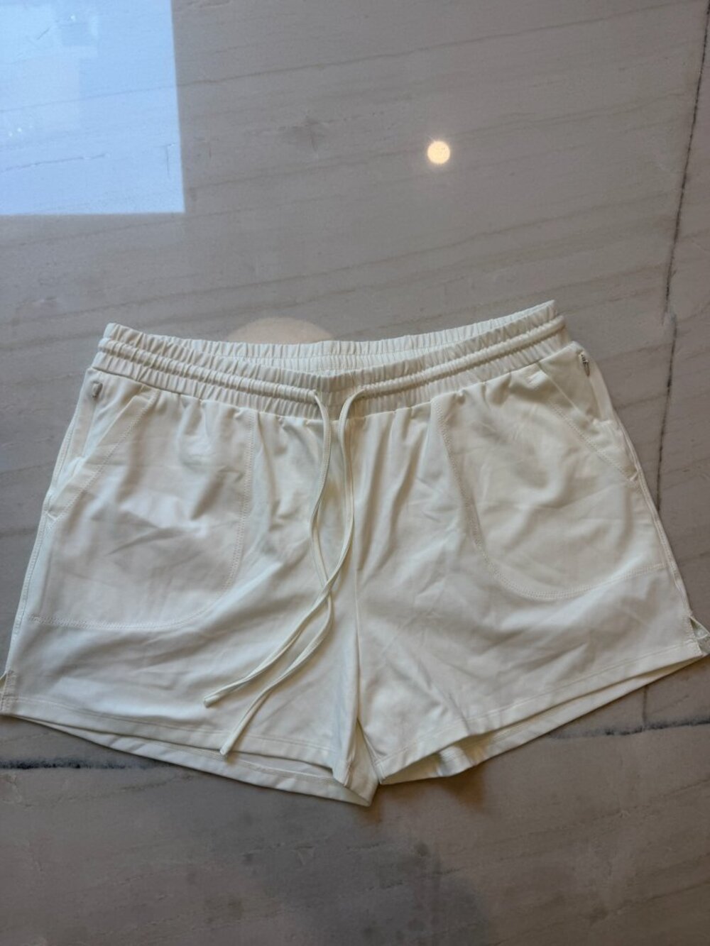 Cynthia Rowley, White Performance Shorts (XL)